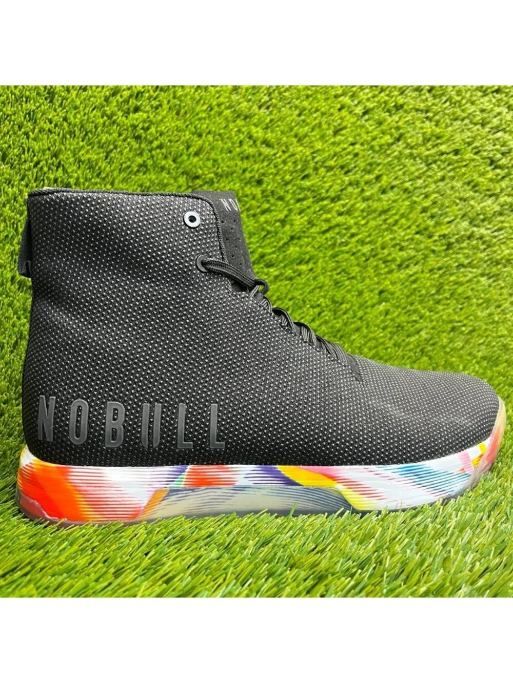 Nobull Outwork High-Top Mens Size 12 Black Running Cross Training Shoes Sneakers